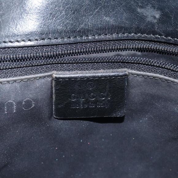 GUCCI GG Canvas Jackie Shoulder Bag Black Silver 002 1067 Auth yk18465 - Picture 15 of 16